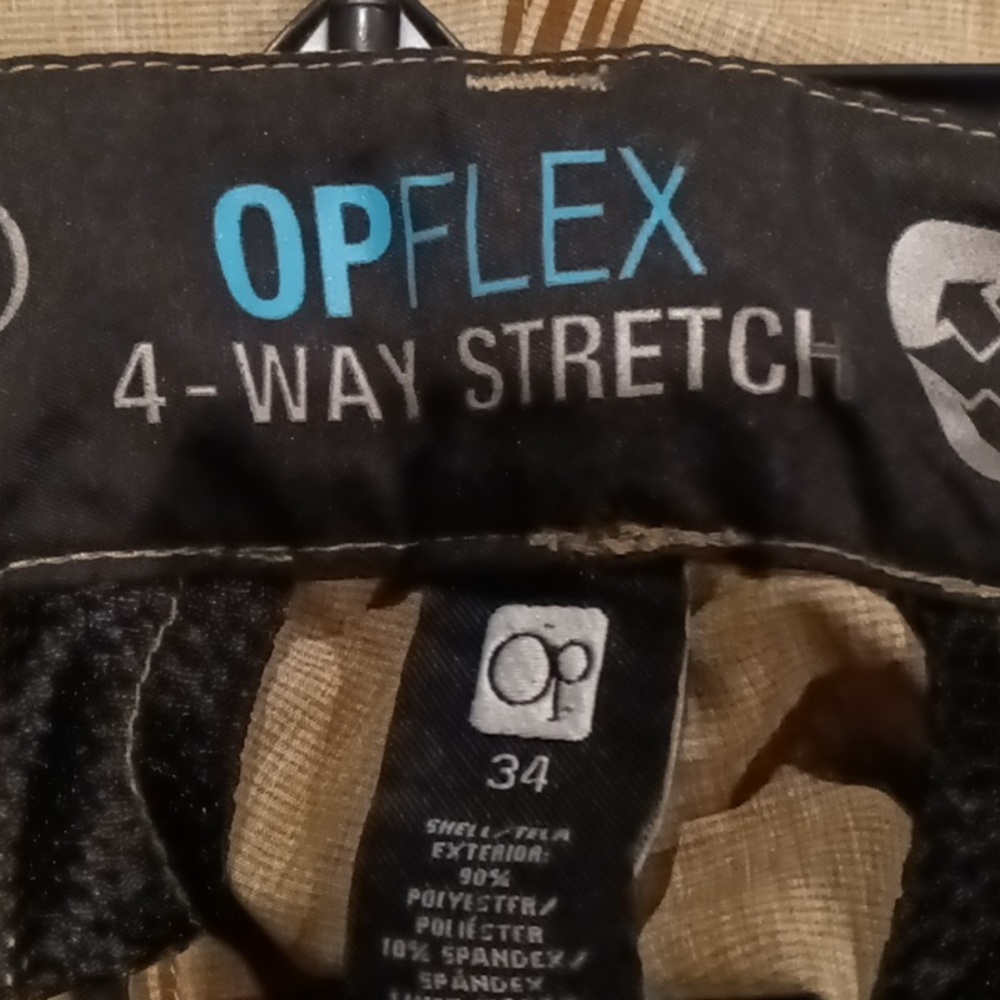 OP OPFLEX brown and tan shorts Size 34